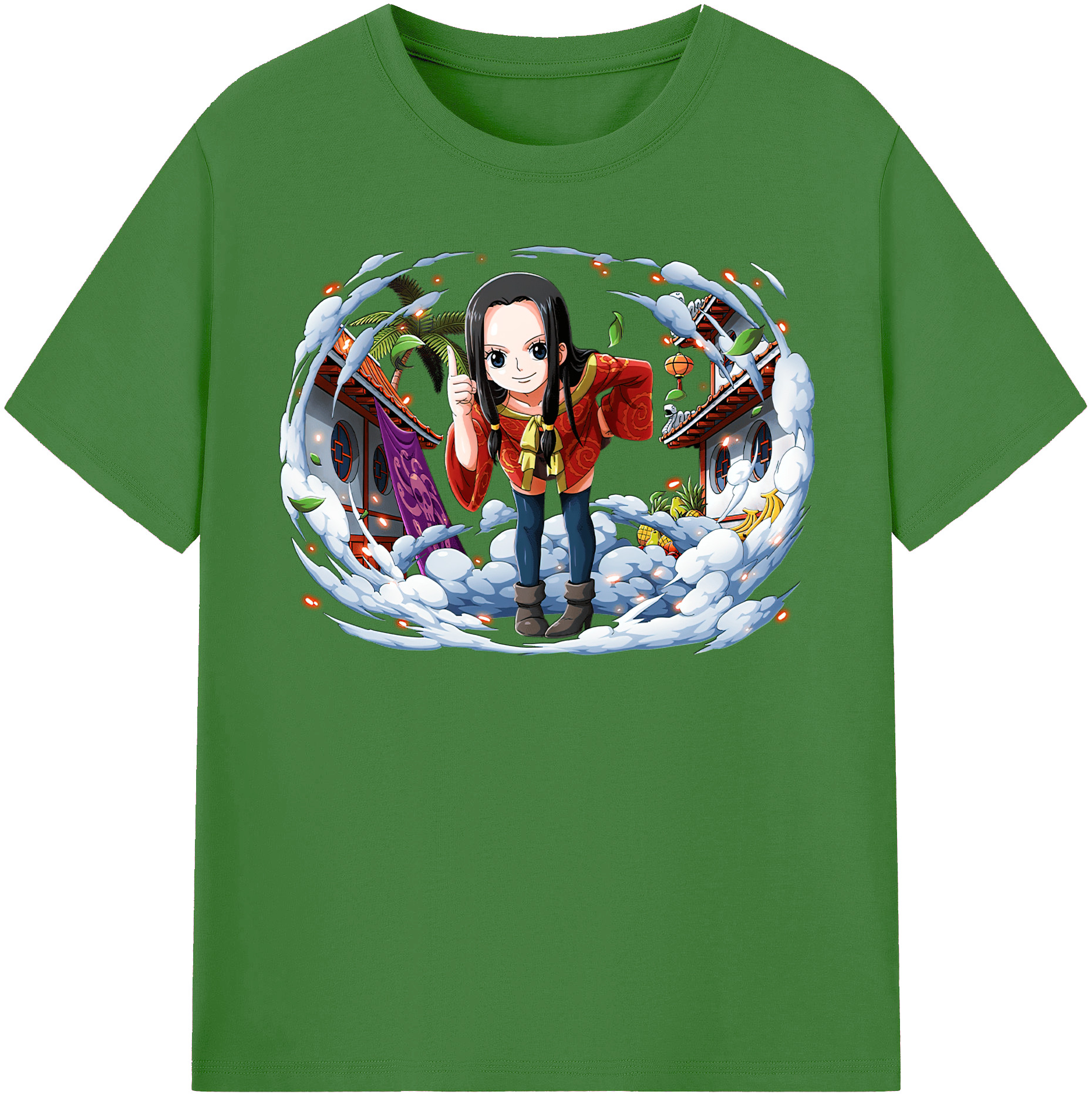 ワンピース ボア・ハンコック ONE PIECE Boa·Hancock レディースカジュアルプリントTシャツ（綿100％）